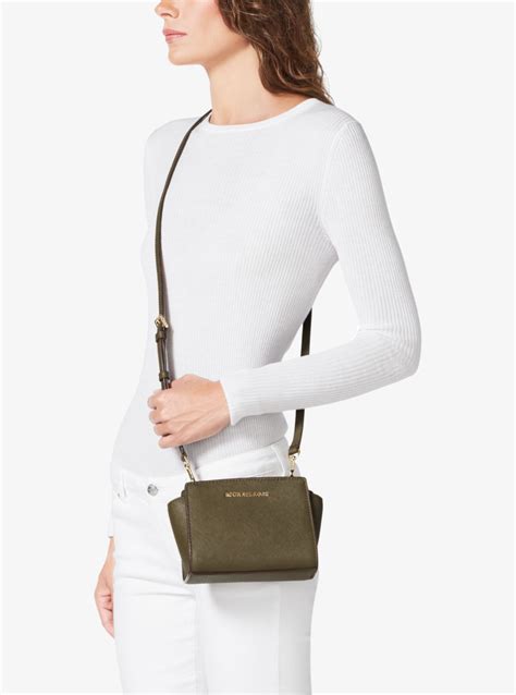 Selma Mini Saffiano Leather Crossbody 